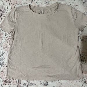 Aerie Tan Fitted Short Sleeve T-Shirt